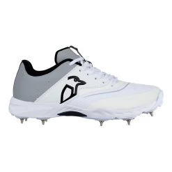 KC 3.0 Spiked Cricket Shoe Grey -Sports Equipment Store 3R2015 white spike side