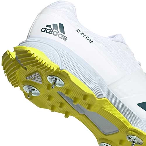 Adipower 22YDS Spiked Cricket Shoe Yellow 4 Adipower 22YDS Spiked Cricket Shoe Yellow - Image 2