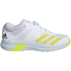 Adipower Vector Mid Spiked Cricket Shoe Yellow 13 Adipower Vector Mid Spiked Cricket Shoe Yellow -Sports Equipment Store Adidas Cricket Vector Mid Cricket Shoes 2021 Yellow Side reverse