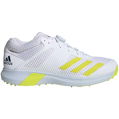 Adipower Vector Mid Spiked Cricket Shoe Yellow 7 Adipower Vector Mid Spiked Cricket Shoe Yellow - Image 5