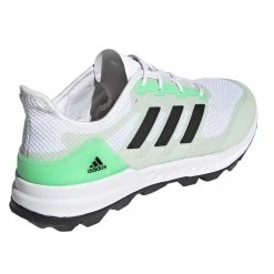 Adipower Hockey 2.1 Hockey Shoe White -Sports Equipment Store Adidas Hockey 2.1 White Hockey Shoe 2022 Angled Away