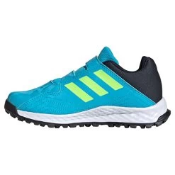 Youngstar Junior Hockey Shoe Cyan Velcro Strap -Sports Equipment Store Adidas Hockey Youngstar Hockey Shoe with Velcro Strap instep