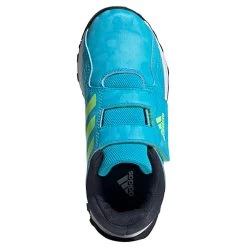 Youngstar Junior Hockey Shoe Cyan Velcro Strap -Sports Equipment Store Adidas Hockey Youngstar Hockey Shoe with Velcro Strap top