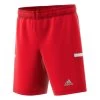 T19 Knitted Junior Short -Sports Equipment Store Adidas T19 knitted short Red front