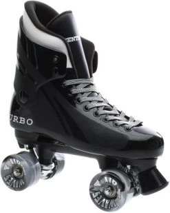 Ventro PRO Quad Roller Skate / Air Waves Wheels Senior 6 -Sports Equipment Store BLACK VE 1
