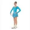 Skating Dress With Round Scoop Neck In Kingfisher -Sports Equipment Store DRESS NECK KING