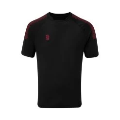 Dual Collar Training Shirt -Sports Equipment Store DU009 Black Maroon scaled 1