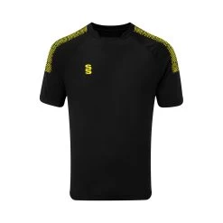 Dual Collar Training Shirt -Sports Equipment Store DU009 Black Yellow scaled 1
