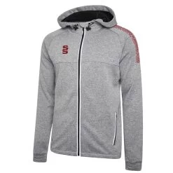 Dual Full Zip Hoody 35 Dual Full Zip Hoody -Sports Equipment Store DU012 Grey Maroon scaled 1