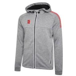 Dual Full Zip Hoody 29 Dual Full Zip Hoody -Sports Equipment Store DU012 Grey Red scaled 1