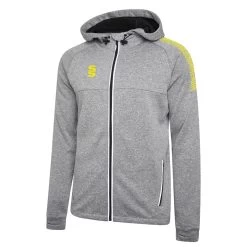 Dual Full Zip Hoody 24 Dual Full Zip Hoody -Sports Equipment Store DU012 Grey Yellow scaled 1