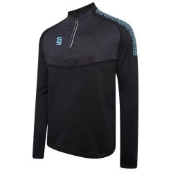 Dual 1/4 Zip Midlayer Performance Top -Sports Equipment Store DU013 Black Sky scaled 1