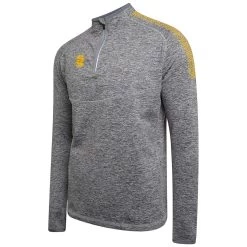 Dual 1/4 Zip Midlayer Performance Top -Sports Equipment Store DU013 Grey Amber scaled 1