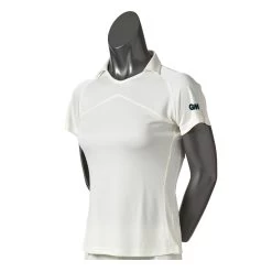 GM ST30 White Ladies Match Cricket Shirt