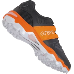 Traction Hockey Shoe Black Orange