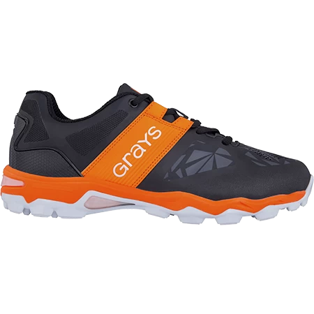 Traction Hockey Shoe Black Orange 4 Traction Hockey Shoe Black Orange - Image 2