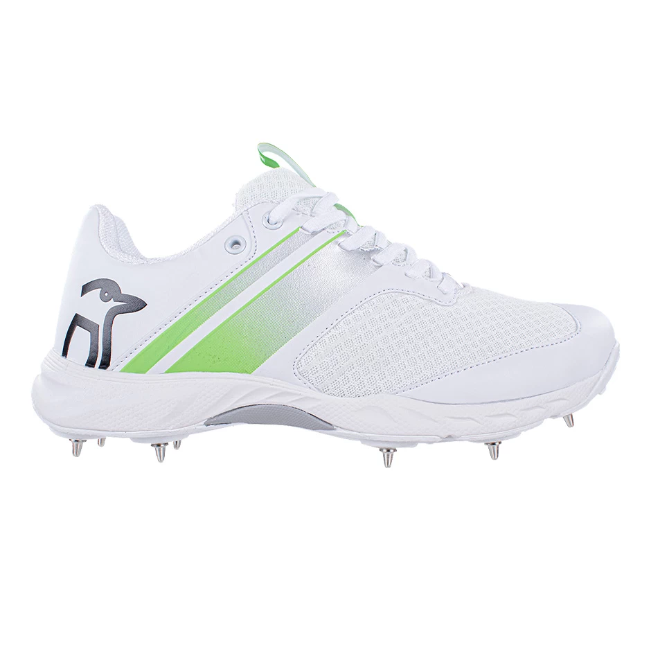 KC 3.0 Spiked Cricket Shoe White Green 5 KC 3.0 Spiked Cricket Shoe White Green - Image 3