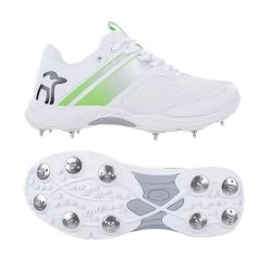 KC 3.0 Spiked Cricket Shoe White Green