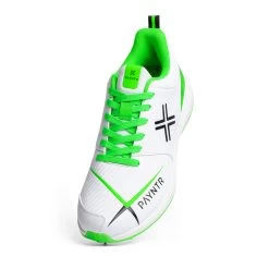 V Spike White/Green Cricket Shoe