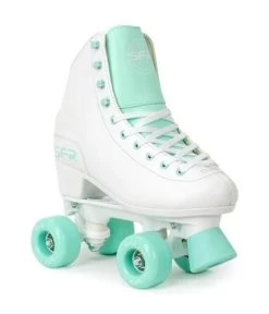 SFR FIGURE QUAD ROLLER SKATES WHITE/ Green - Size 2