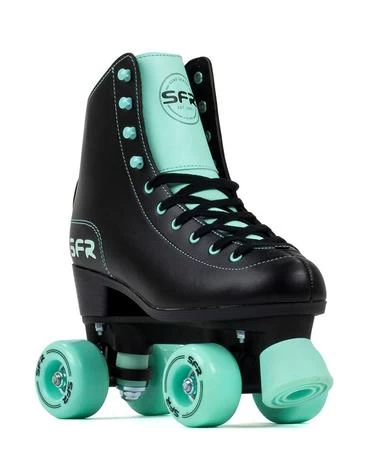SFR FIGURE QUAD SKATES BLACK GREEN 3 SFR FIGURE QUAD SKATES BLACK GREEN