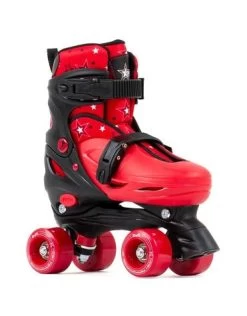SFR Nebula Adjustable Quad Skates - Kids Red - J11- 1