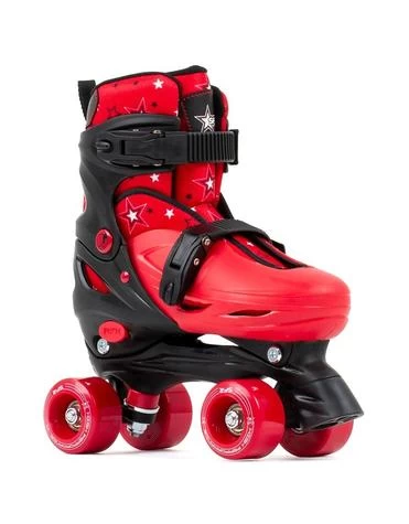 SFR Nebula Adjustable Quad Skates - Kids Red - J11- 1 3 SFR Nebula Adjustable Quad Skates - Kids Red - J11- 1
