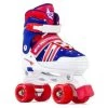 SFR Spectra Adjustable Quad Skates - Red / Blue J11 - 1 2 SFR Spectra Adjustable Quad Skates - Red / Blue J11 - 1 -Sports Equipment Store SFR Spectra Red Blue