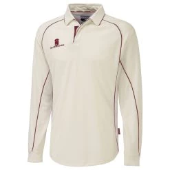 Surridge Premier Cricket Shirt Long Sleeve -Sports Equipment Store SUR205 RE scaled 1