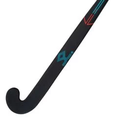 Shrey Elite 100 Late Bow Hockey Stick -Sports Equipment Store Shrey Hockey Elite 100 Black Turquise Hockey Stick Close front