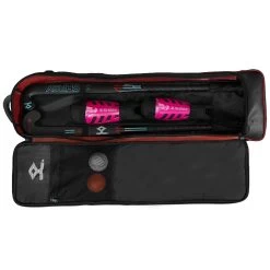 Shrey Elite 45 Hockey Bag Red -Sports Equipment Store Shrey Hockey Elite 45 Hockey Stick Bag Red Open