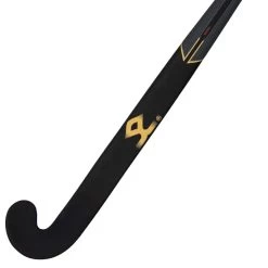 Shrey Phantom 100 Power Bow Hockey Stick -Sports Equipment Store Shrey Hockey Phantom 100 Black Gold Hockey Stick Close Front