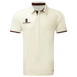 Tek Cricket Shirt Short Sleeve -Sports Equipment Store Surridge Tek Short Sleeve Cricket Shirt Maroon trim
