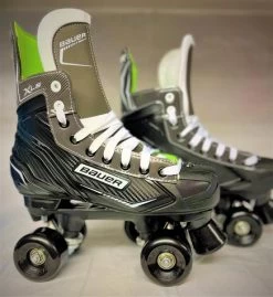 Bauer XLS Roller CUSTOM QUAD Skates WITH Light Up Wheels - 3