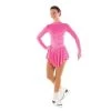Plain Crushed Velvet Fluorescent Pink Skating Dress 1 Plain Crushed Velvet Fluorescent Pink Skating Dress -Sports Equipment Store pink skating dress