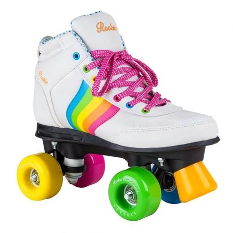 Rookie Roller Skates Forever Rainbow - White 6 3 Rookie Roller Skates Forever Rainbow - White 6