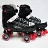 California PRO Kruz Adjustable Quad Roller Skate Black / Red - Kids - J10-j13 -Sports Equipment Store skate krux